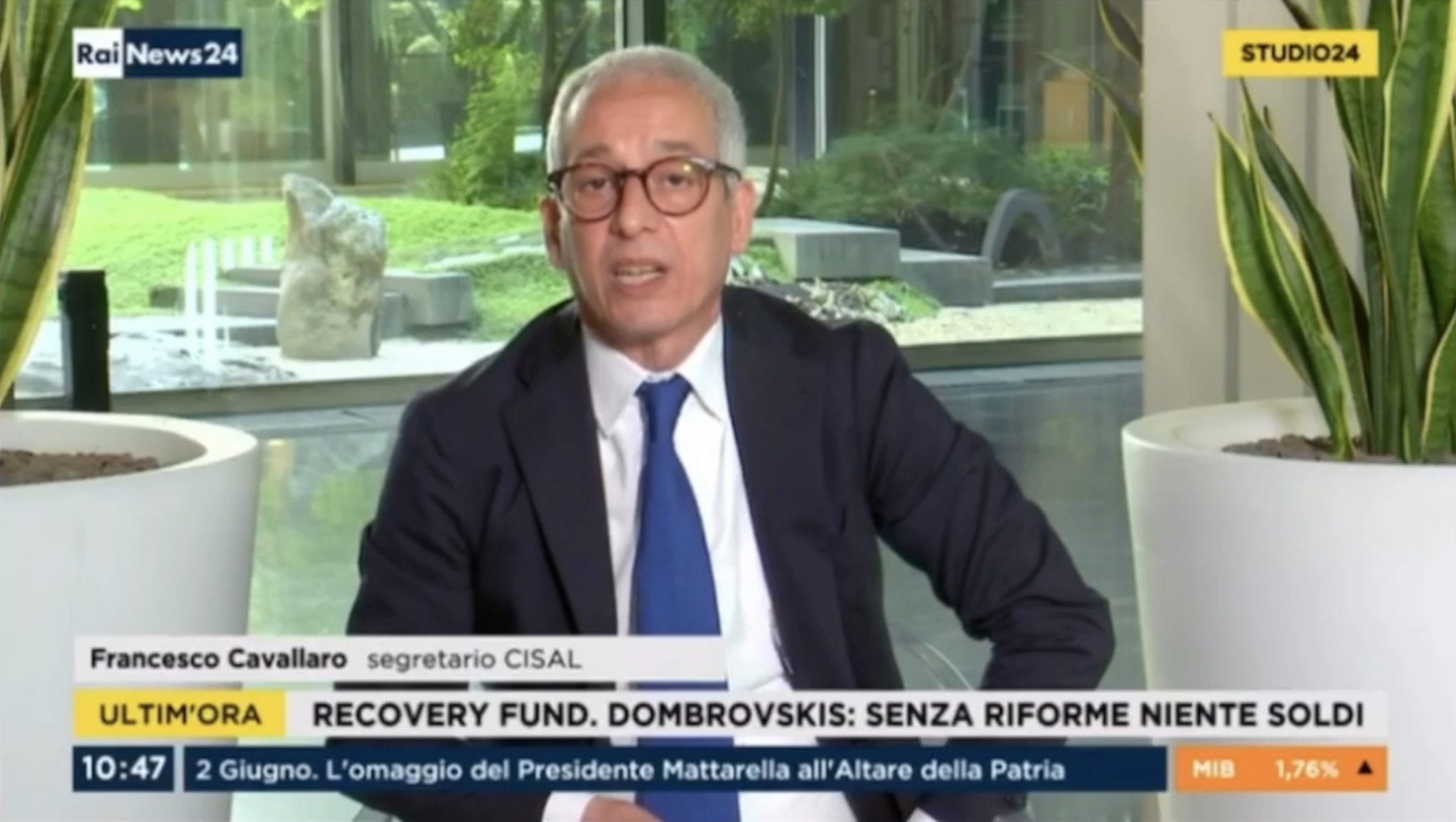 Copertina di: Fase 2, Cavallaro a RaiNews24: “Lavoro al centro della ripartenza”